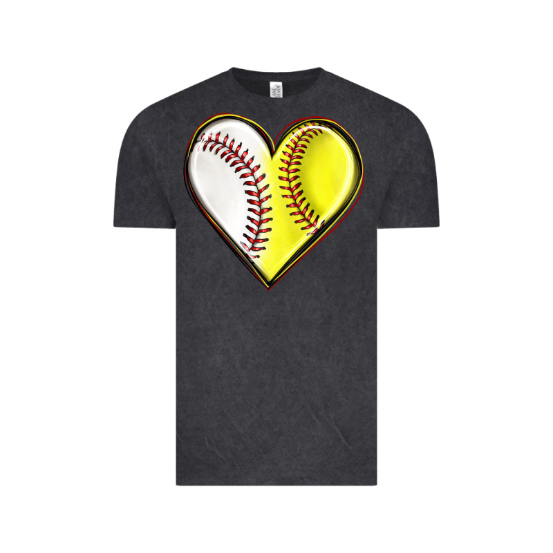 Baseball And Softball Heart Vintage Tee by texasbilliewilder | Teevron