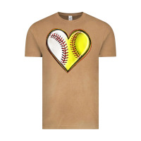 Vintage Camel baseball and softball heart Vintage Tee - texasbilliewilder