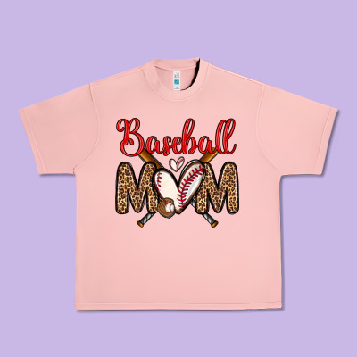 Baseball Mom Urban Heavy Tee Designed By Zillion Design Studio