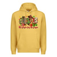 Antique Gold jesus the reason for the season Premium Hoodie - MaliasSmallBusiness