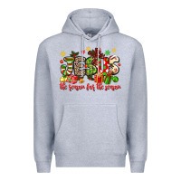 Heather Grey jesus the reason for the season Premium Hoodie - MaliasSmallBusiness