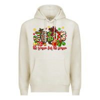 Oatmeal Heather jesus the reason for the season Premium Hoodie - MaliasSmallBusiness