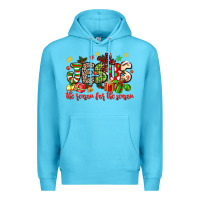Ocean Blue jesus the reason for the season Premium Hoodie - MaliasSmallBusiness
