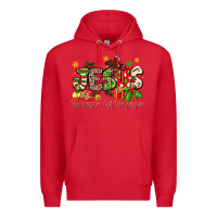 Red jesus the reason for the season Premium Hoodie - MaliasSmallBusiness