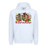 White jesus the reason for the season Premium Hoodie - MaliasSmallBusiness
