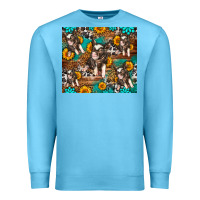 Ocean Blue Western Pigs Premium Sweatshirt - LillyAllenDesigns