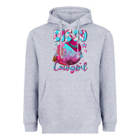 Heather Grey disco cowgirl Heavyweight Hoodie - NancyCooperArtShop