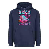 Navy disco cowgirl Heavyweight Hoodie - NancyCooperArtShop