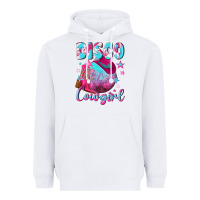 White disco cowgirl Heavyweight Hoodie - NancyCooperArtShop