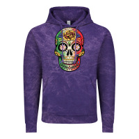 Cloud Purple mexican skull Vintage Hoodie - JahusDesignShop