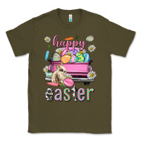 Army Green Bunny Happy Easter truck Easter Day Classic Tee - Neo Western
