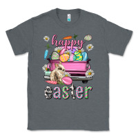 Charcoal Heather Bunny Happy Easter truck Easter Day Classic Tee - Neo Western