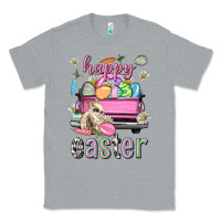 Heather Grey Bunny Happy Easter truck Easter Day Classic Tee - Neo Western