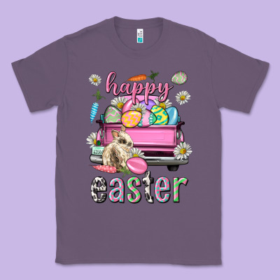 Bunny Happy Easter Truck Easter Day Classic Tee Designed By Neo Western