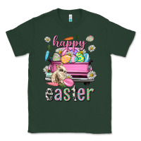 Sports Green Bunny Happy Easter truck Easter Day Classic Tee - Neo Western