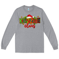 Heather Grey Christmas kizzie claus Long Sleeve Tee - FaDigitalArtStudio