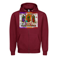 Burgundy our lady of guadalupe happy  hallothanksmas tumbler Zipper Hoodie - JahusDesignShop
