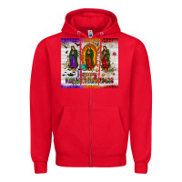 Red our lady of guadalupe happy  hallothanksmas tumbler Zipper Hoodie - JahusDesignShop