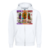 White our lady of guadalupe happy  hallothanksmas tumbler Zipper Hoodie - JahusDesignShop