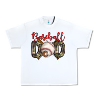 White baseball dad Urban Heavy Tee - Zillion Design Studio