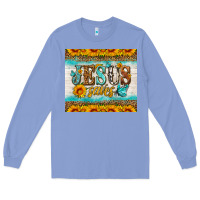 Colony Blue jesus saves tumbler Long Sleeve Tee - HRA Design Shop