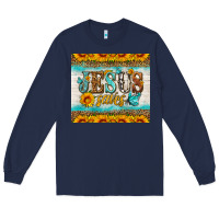 Navy jesus saves tumbler Long Sleeve Tee - HRA Design Shop