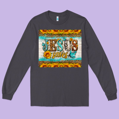 Jesus Saves Tumbler Long Sleeve Tee Designed By Hra Design Shop
