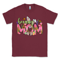 Burgundy Bunny Mom Easter Day Classic Tee - Neo Western