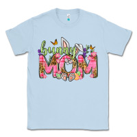 Dusty Blue Bunny Mom Easter Day Classic Tee - Neo Western