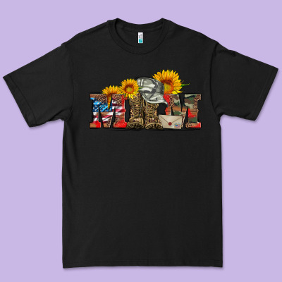Mom Boots Hat And Sunflower Premium Tee Designed By Artiststas
