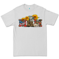 Dove Grey mom boots hat and sunflower Premium Tee - Artiststas