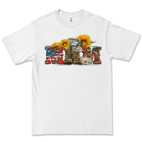 White mom boots hat and sunflower Premium Tee - Artiststas