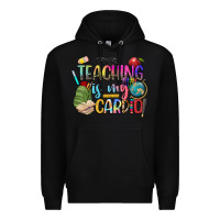 Black teaching is my cardio Premium Hoodie - NancyCooperArtShop
