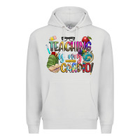 Dove Grey teaching is my cardio Premium Hoodie - NancyCooperArtShop