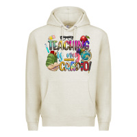 Oatmeal Heather teaching is my cardio Premium Hoodie - NancyCooperArtShop