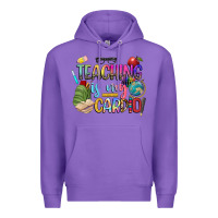 Purple teaching is my cardio Premium Hoodie - NancyCooperArtShop