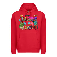 Red teaching is my cardio Premium Hoodie - NancyCooperArtShop