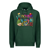 Sports Green teaching is my cardio Premium Hoodie - NancyCooperArtShop