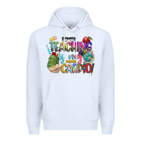 White teaching is my cardio Premium Hoodie - NancyCooperArtShop