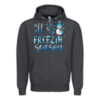 Smoke it s freezin season Zipper Hoodie - JahusDesignShop