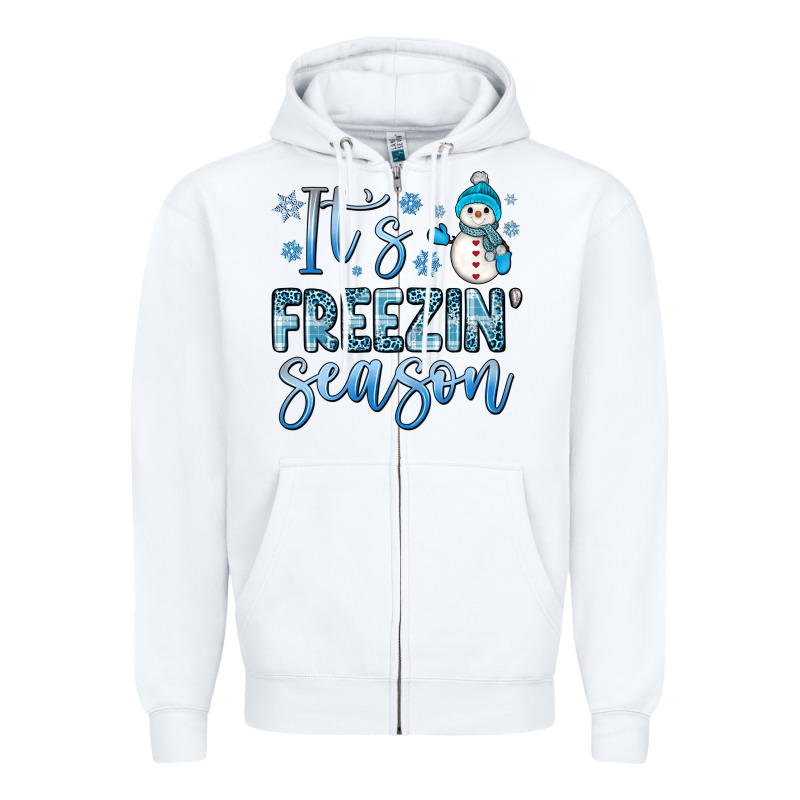 It S Freezin Season Zipper Hoodie by JahusDesignShop | Teevron