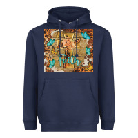 Navy faith cross Heavyweight Hoodie - BarkalooDesign