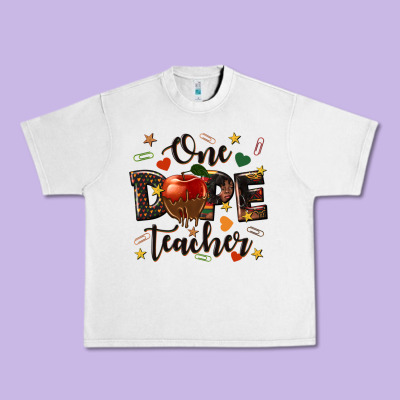 One Dope Teacher Urban Heavy Tee Designed By Texasbilliewilder