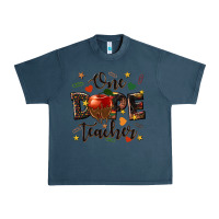 Midnight Navy one dope teacher Urban Heavy Tee - texasbilliewilder