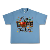 Pebble Blue one dope teacher Urban Heavy Tee - texasbilliewilder