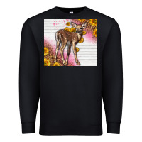 Black Western Cute Baby Deer Fawn Premium Sweatshirt - LillyAllenDesigns