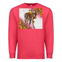 Cardinal Western Cute Baby Deer Fawn Premium Sweatshirt - LillyAllenDesigns