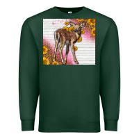 Sports Green Western Cute Baby Deer Fawn Premium Sweatshirt - LillyAllenDesigns