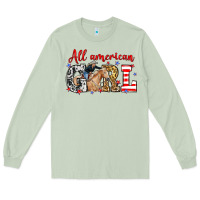 Matcha All American girl with cowgirl Long Sleeve Tee - Neo Western