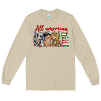 Mushroom All American girl with cowgirl Long Sleeve Tee - Neo Western